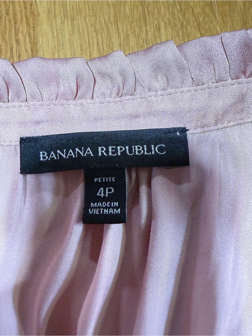 Banana Republic Dusty Rose Tie-Neck Ruffle Maxi Dress - Picture 2 of 2